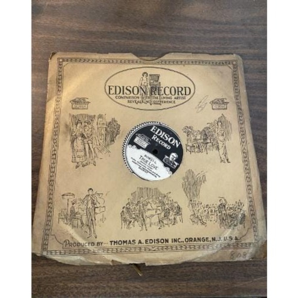 Edison Disc Vinyl Record 80821 ORIGINAL SLEEVE